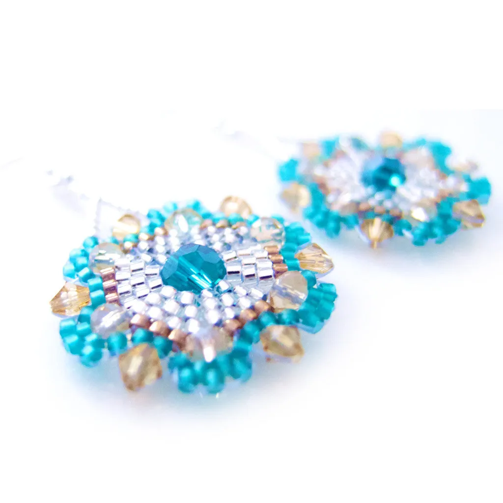 Spanish Caribbean Beaded Earrings