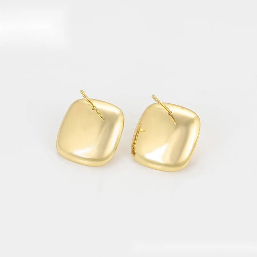 Square Pearl Cluster Earrings