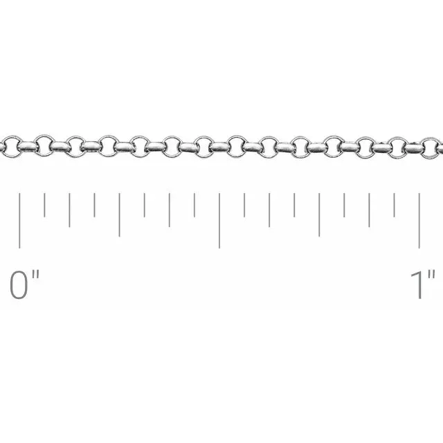Sterling Silver 1.5 mm Rolo Chain | Permanent Jewelry