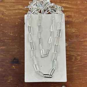 Sterling Silver Paperclip Chain