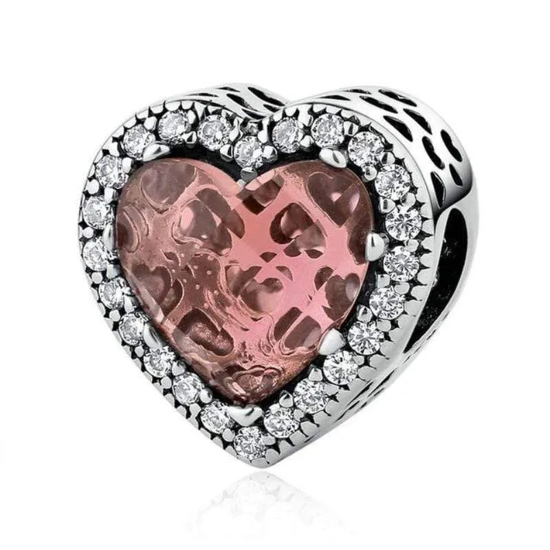 Stunning Emerald Heart Charms
