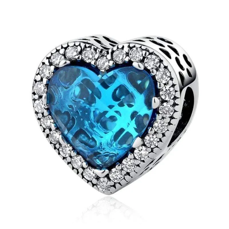 Stunning Emerald Heart Charms