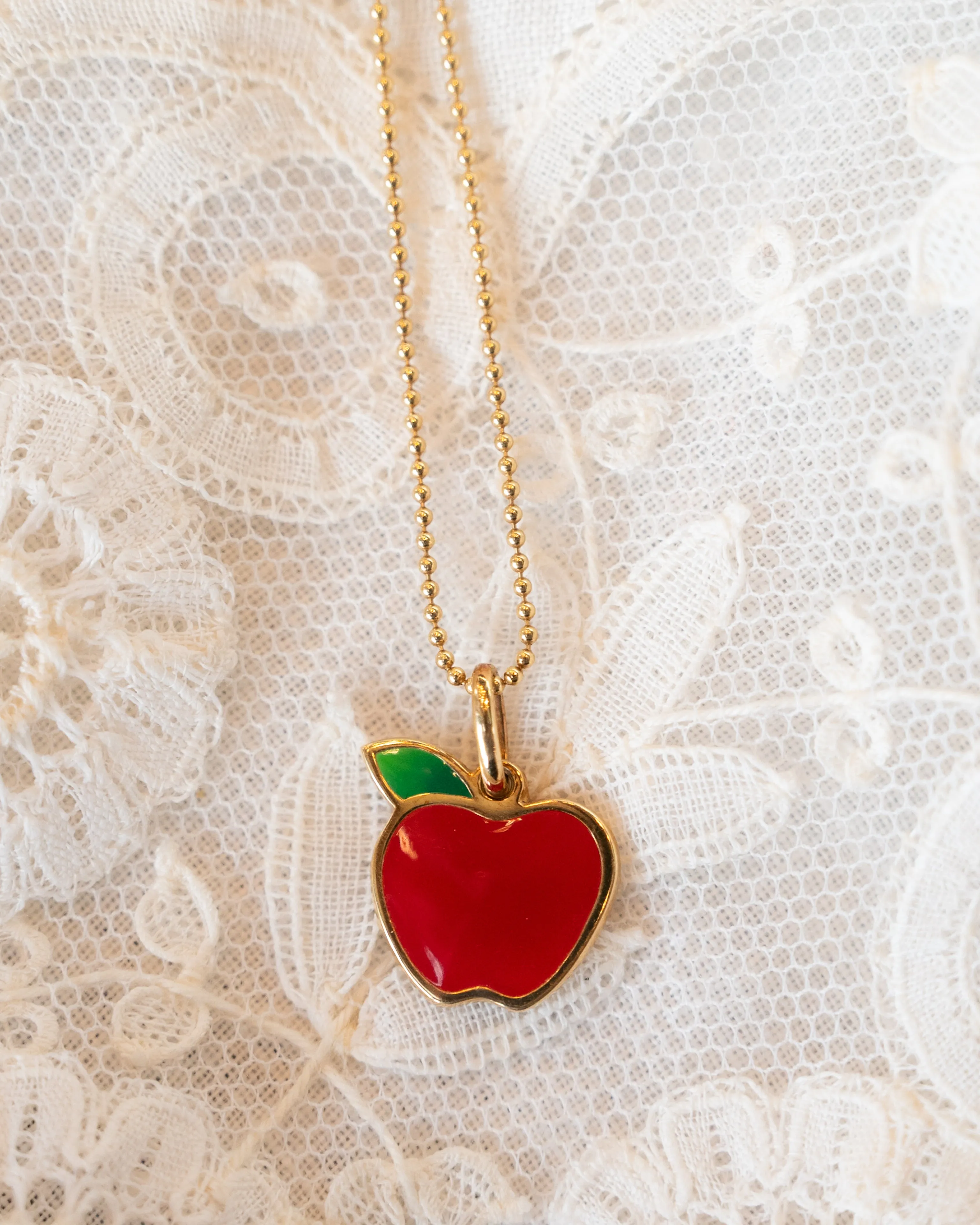 Tiffany & Co Apple Pendant in 18k Yellow Gold