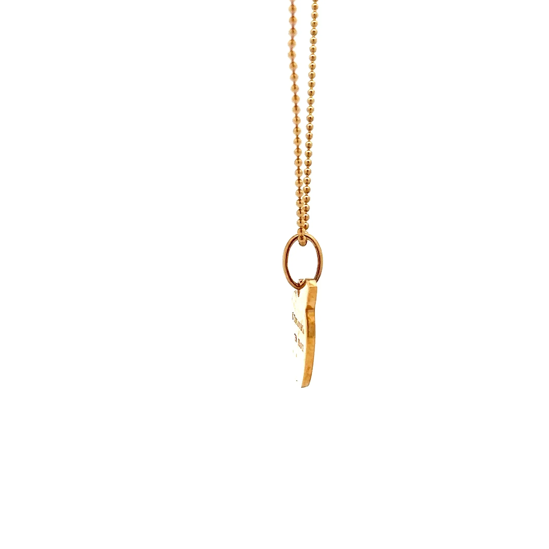 Tiffany & Co Apple Pendant in 18k Yellow Gold