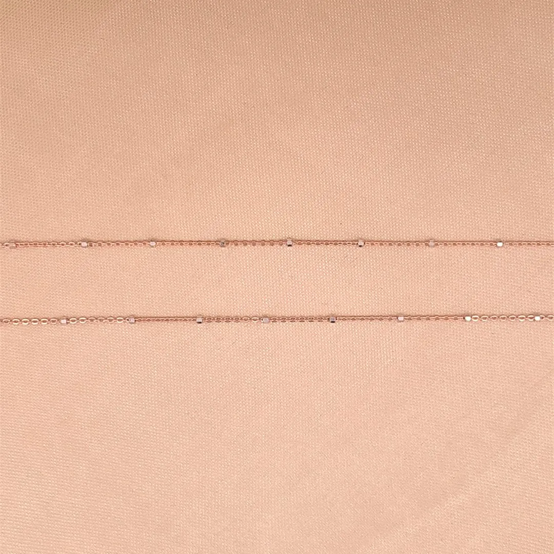 Tiny Link (Pair) Anklet (Pure Silver)