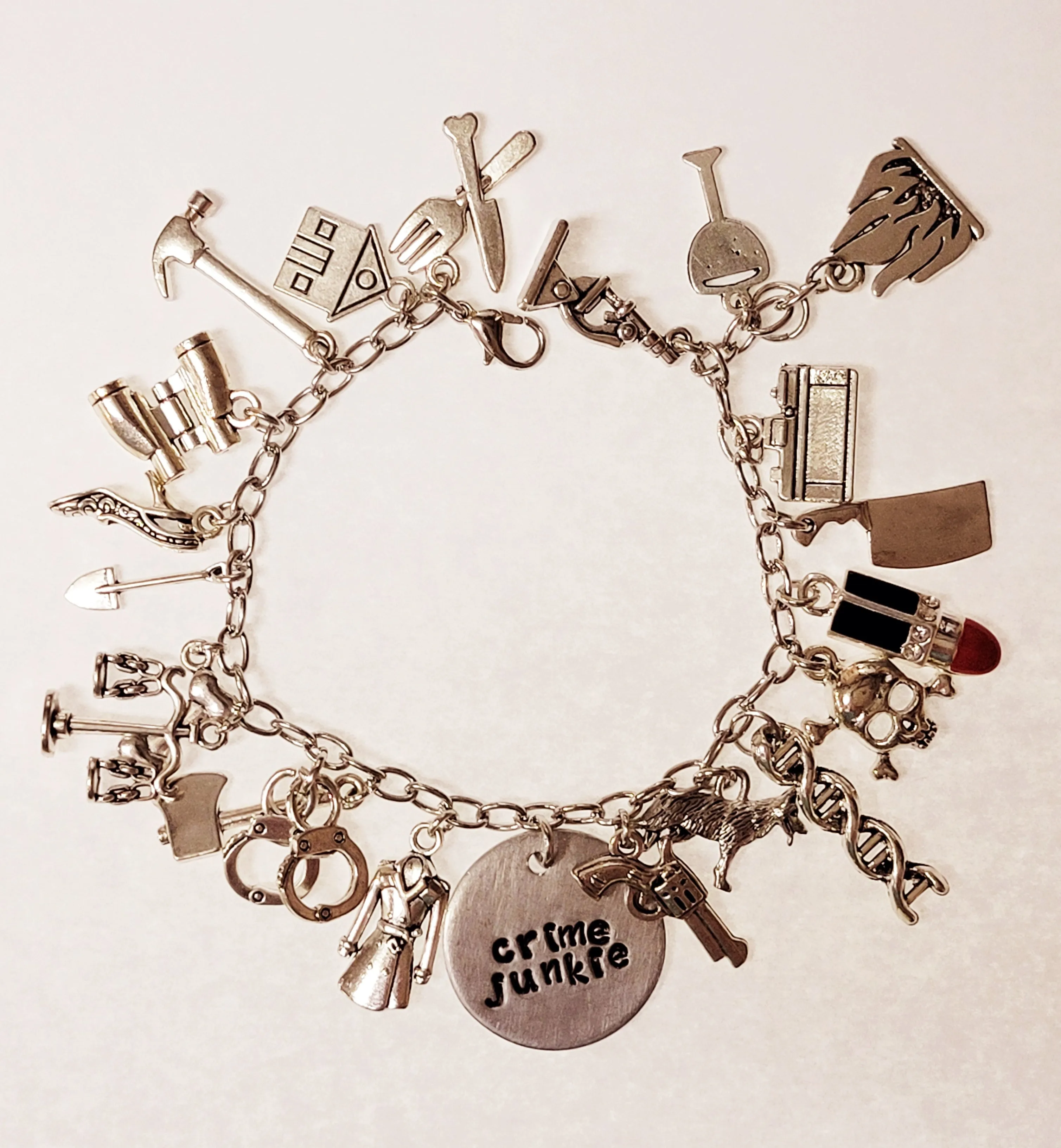 True Detective, Nancy Drew & Crime Junkie Charm Bracelets