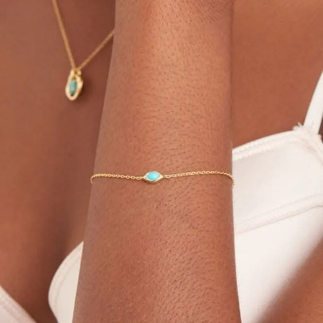 Turquoise Wave Bracelet B044-02G