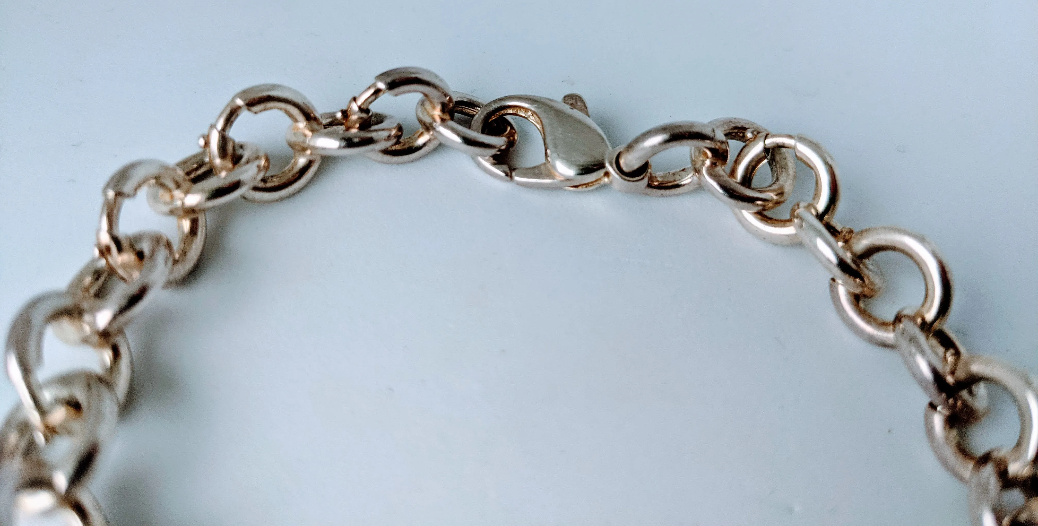 Unique Sterling Silver Charm Bracelet