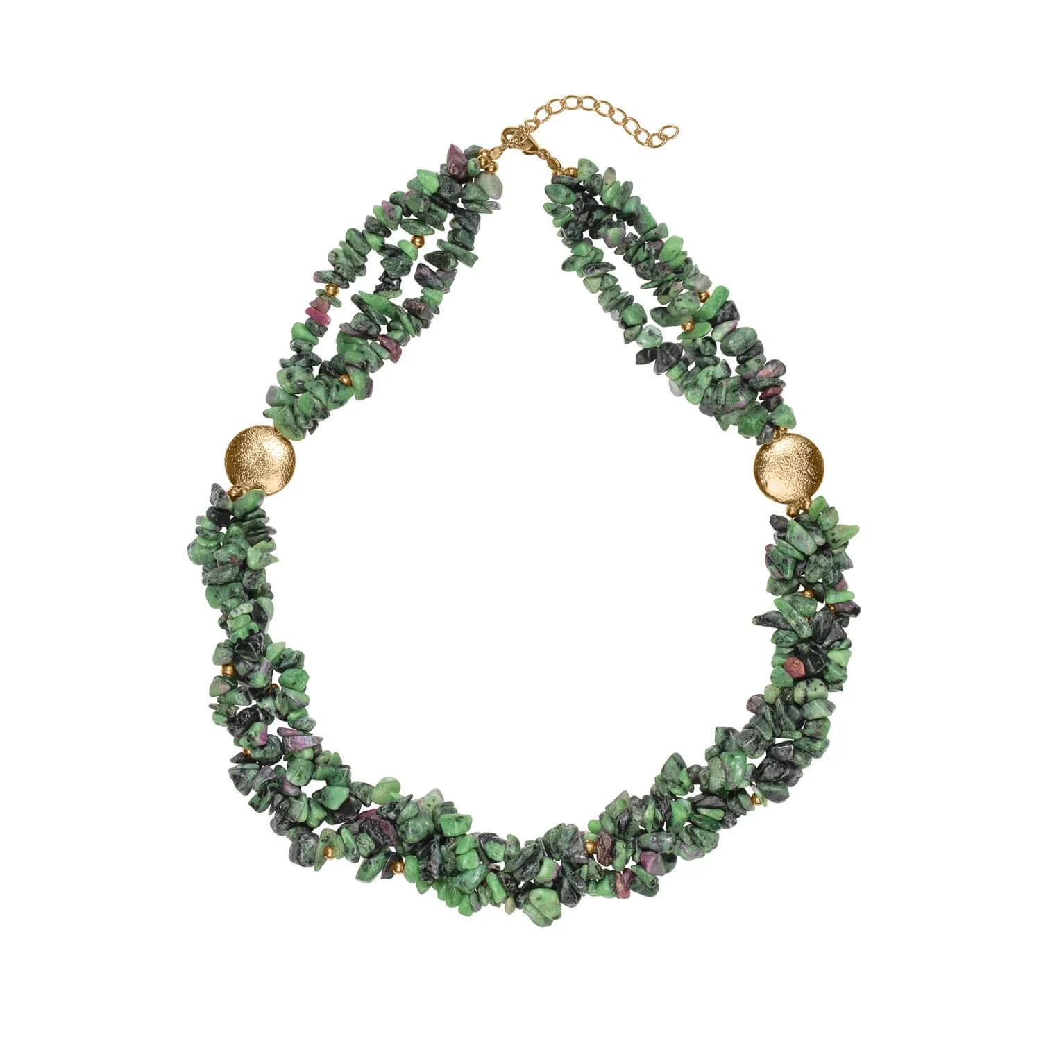 Vivacious Ruby - Zoisite Necklace