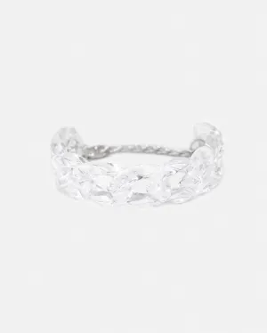 WOMEN'S CUBAN TRANSLUCENT ANKLET CLEAR