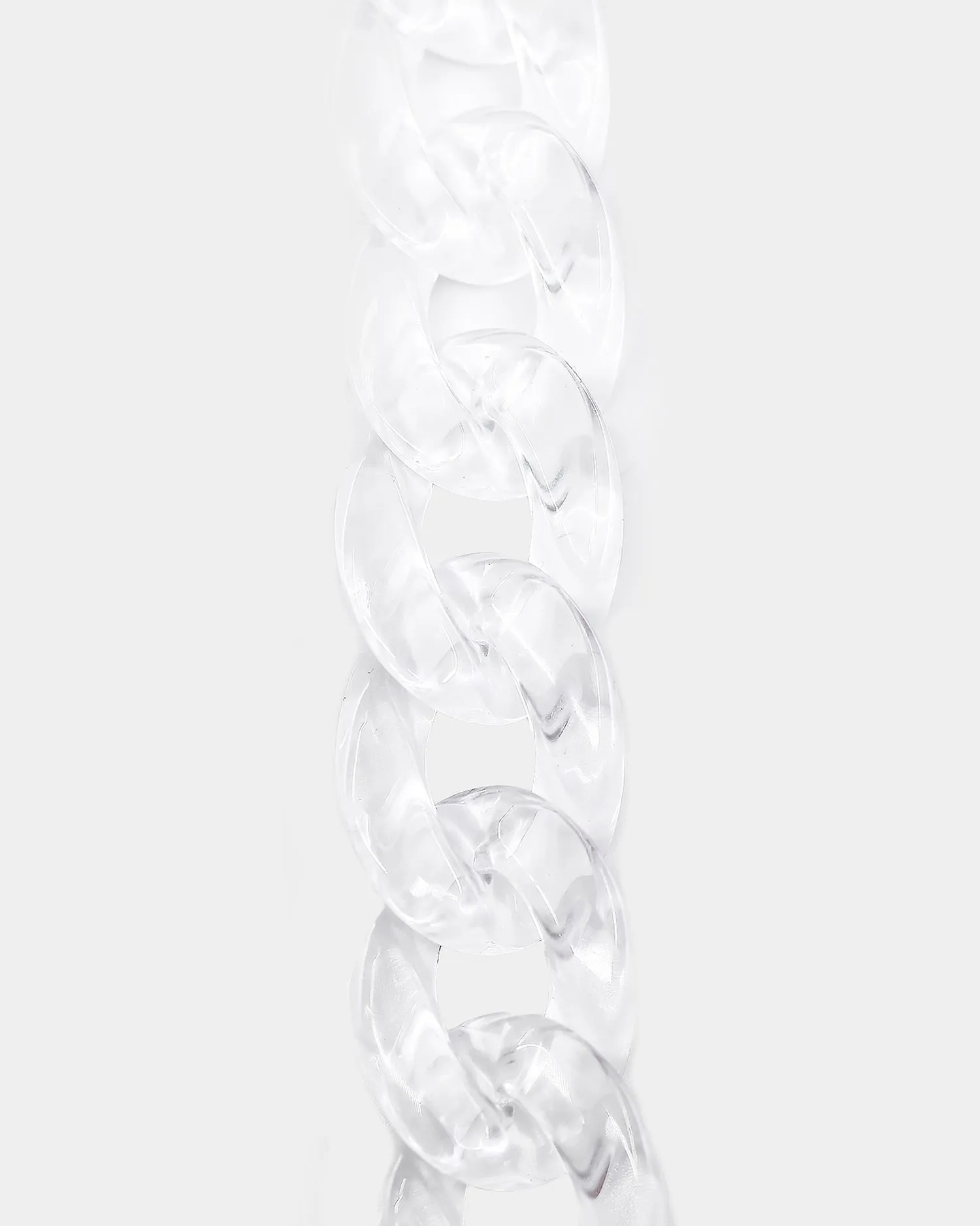 WOMEN'S CUBAN TRANSLUCENT ANKLET CLEAR