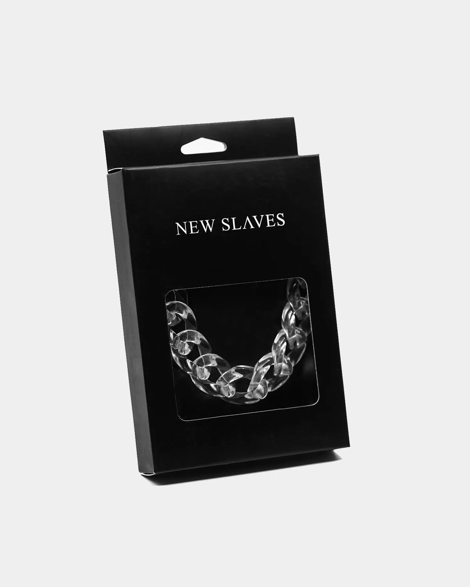 WOMEN'S CUBAN TRANSLUCENT ANKLET CLEAR