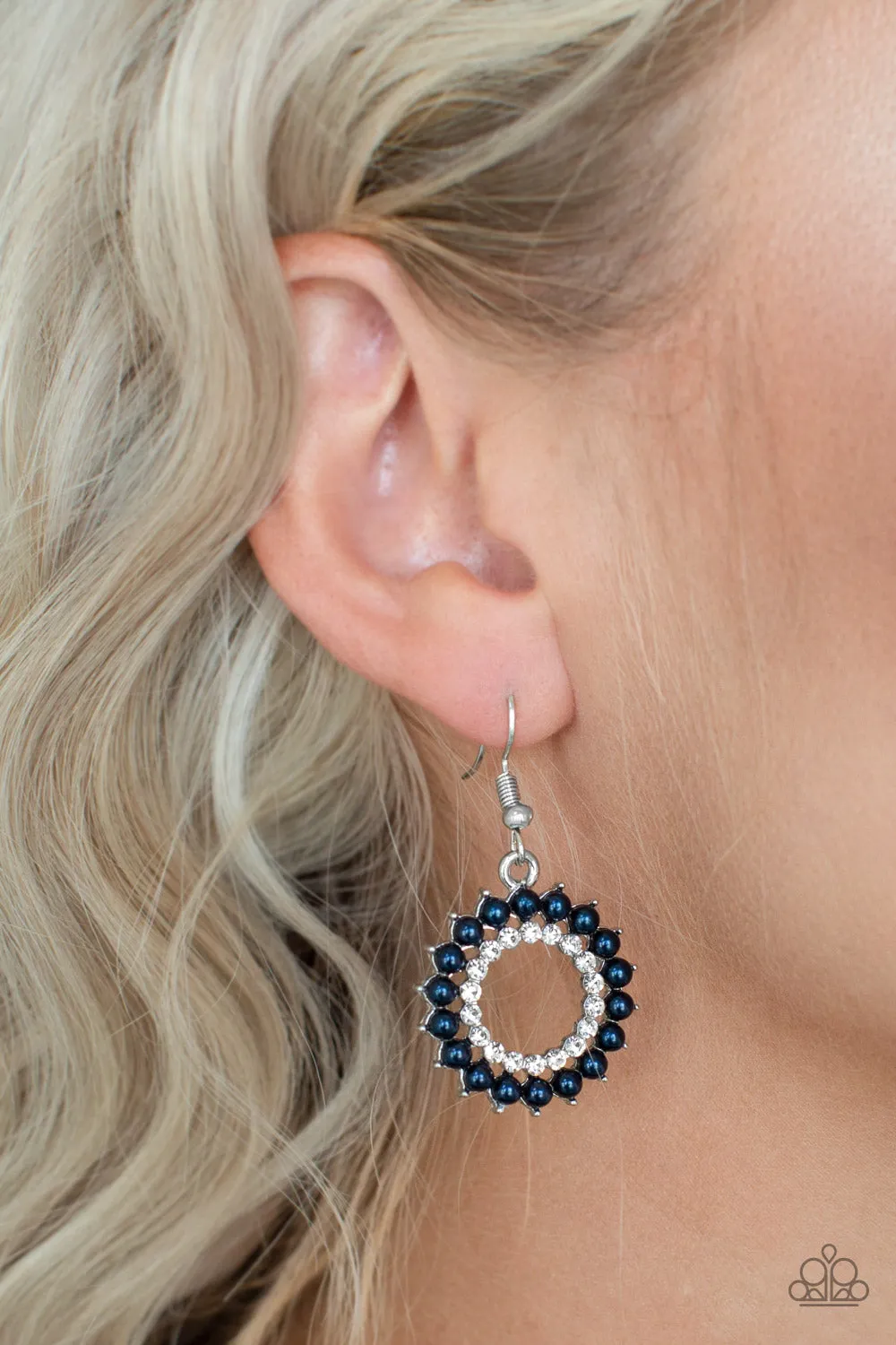 Wreathed In Radiance - Blue - Earrings