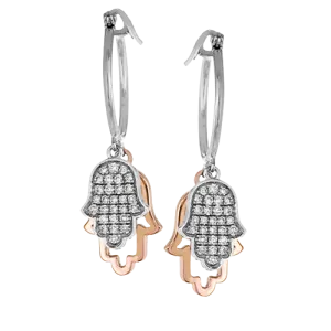 ZE616 Earring in 14k Gold with Diamonds