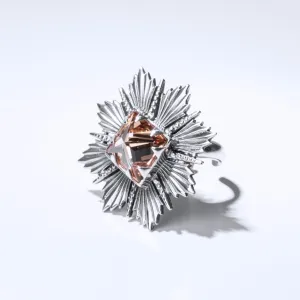 Zircon Ring "Paylk" (Brown)